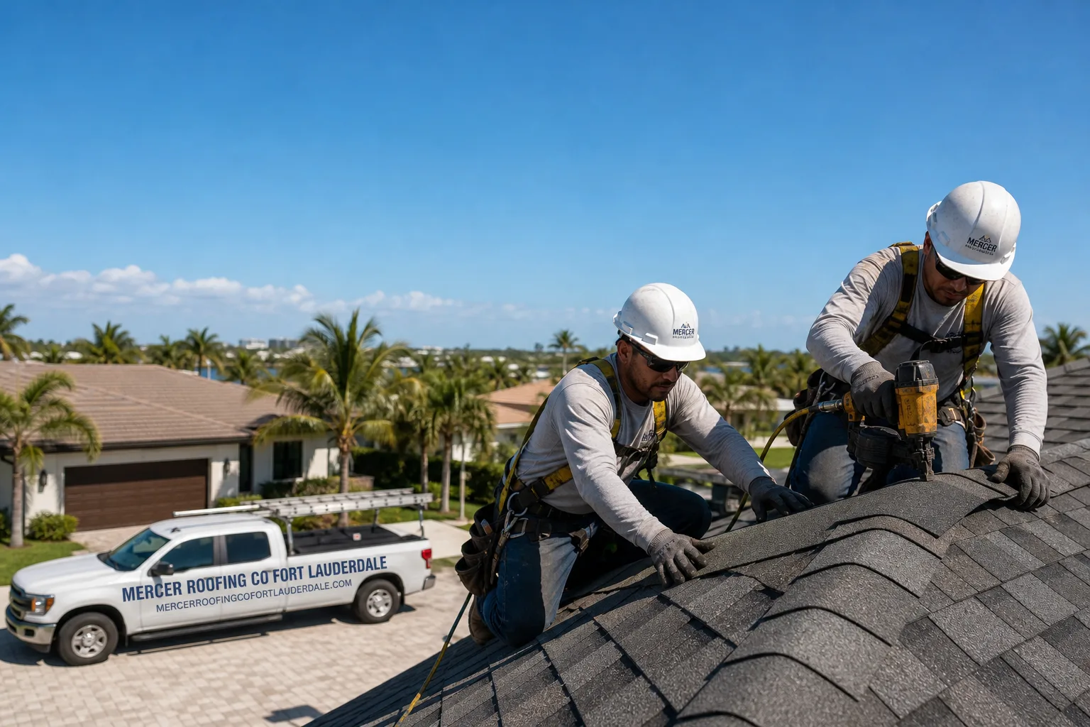 Mercer Roofing Co Fort Lauderdale roofing team